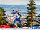 Adam Václavík na trati sprintu v Oslu