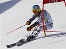 Felix Neureuther na trati obího slalomu v Aspenu