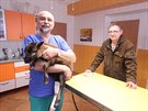 Zvrolka Ji Vomka na veterinrn klinice Live Litomice.