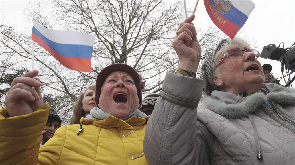 Oslavy 3. výročí anexe Krymu v Simferopolu (16. března 2017)