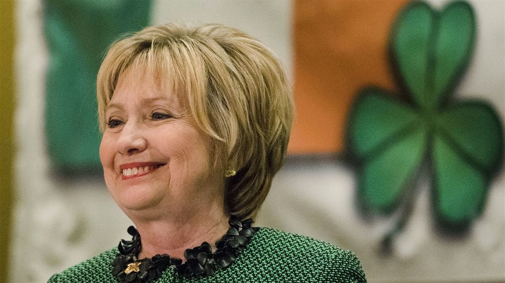 Hillary Clintonová b�hem vystoupení ve m�st� Scranton (17. b�ezna 2017)
