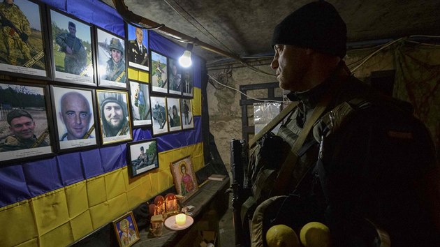 Ukrajint vojci v Avdijivce (7. bezna 2017)