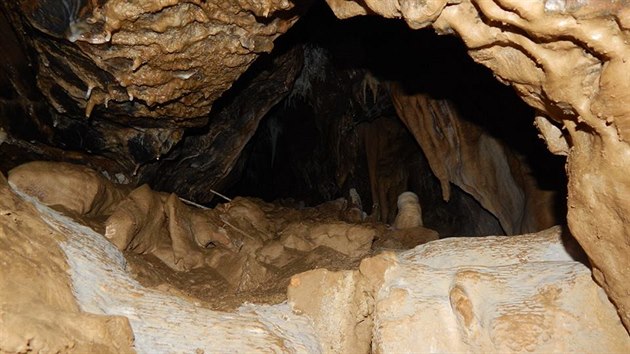 Dm Jirky Gregora, kter objevili dobrovoln jeskyi v Matalov Vymodlen jeskyni (10. bezna 2017).