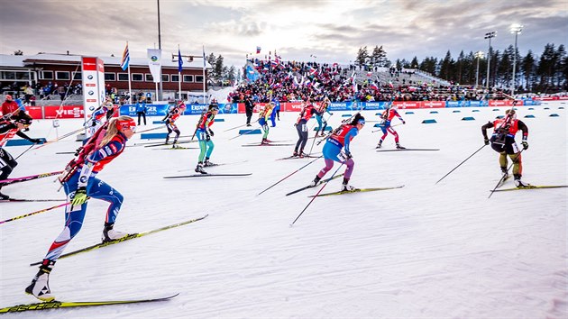 Start smen tafety v Kontiolahti