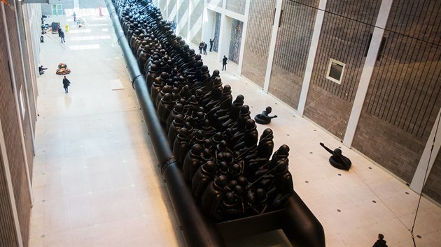 Výstava Zákon cesty čínského umělce Aj Wej-weje v pražské Národní galerii (16. března 2017)