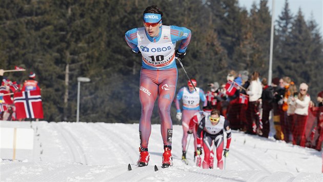 Alexandr Bessmrtnych na klasick padestce v Oslu.