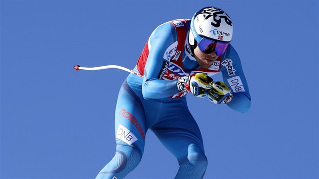 Kjetil Jansrud bhem sjezdu v Aspenu