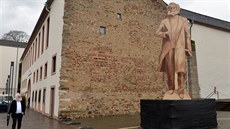Maketa sochy Karla Marxe v n�meckém Trevíru. (1.3. 2017)