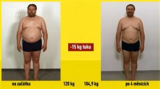 Po �ty�ech m�sících zhubl Ji�í 15 kilogram� tuku.