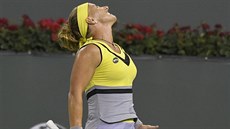 Ruská tenistka Svtlana Kuzncovová v zápase s Karolínou Plíkovou.