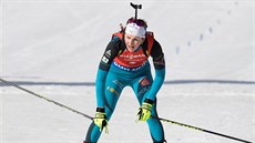 Francouzská biatlonistka Justine Braisazová  skonila ve stíhacím závod v Oslu...