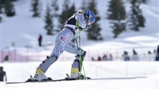 Smutná Veronika Velez Zuzulová, která nedokonila 1. kolo slalomu ve Squaw...
