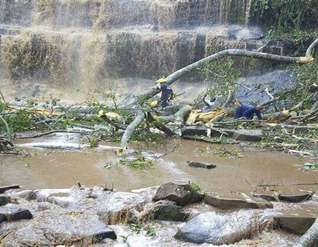 Nejmén 20 lidí má na svdomí pád stromu u vodopádu Kintampo v Ghan (20....