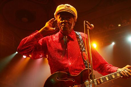 Chuck Berry v prask Lucern v roce 2005