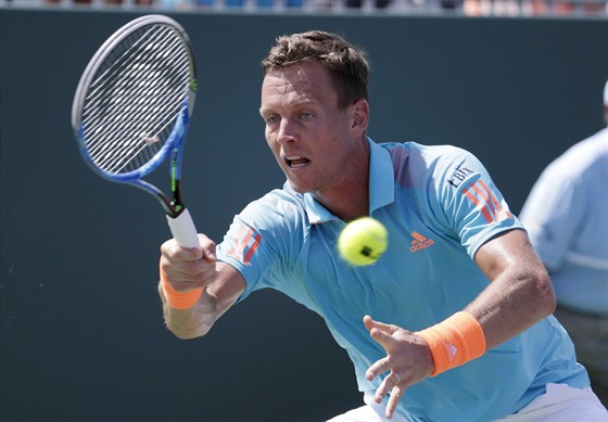 Tomá Berdych ve 3. kole turnaje v Miami.