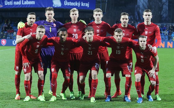 Základní sestava eských fotbalist v pípravném utkání proti Litv.