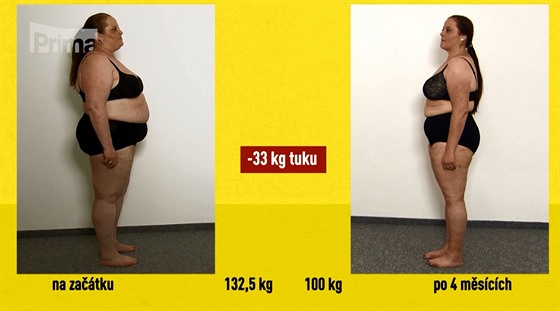 Marcela se zbavila 33 kilogramů tuku za čtyři měsíce.