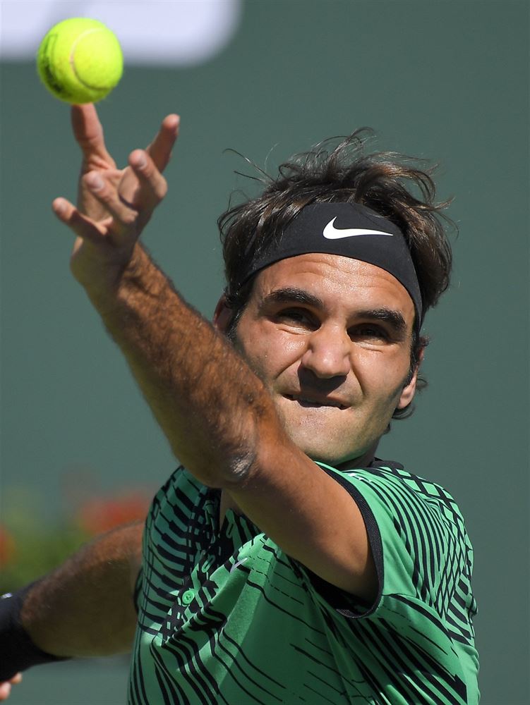 Roger Federer ve finále turnaje v Indian Wells