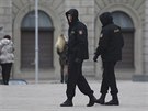 Bloruská policie steí centrum Minsku (25. bezna 2017)