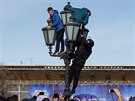 Policie zasahuje proti opoziní demonstraci v centru Moskvy. (26. bezna 2017)