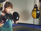 Jonathan Lipnicki pi tréninku boxu