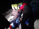 Tiasedmdesátiletý skialpinista peil piblin 200 metr dlouhý pád ve...