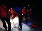 Tiasedmdesátiletý skialpinista peil piblin 200 metr dlouhý pád ve...