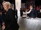 Prezidenttí kandidáti Marine Le Penová a Francois Fillon (20. bezen 2017).