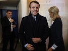 Centrista Emanuel Macron, v souasnosti nejvtí favorit na celkové vítzství...