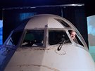 Autor projektu a majitel letadla Petr Bílý v dokoneném simulátoru ve...