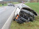 Nehoda se stala mezi Tvrzicemi a Újezdcem.