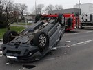 Nehoda v praské ulici Türkova (23.3.2017).
