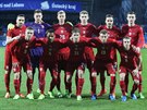 Základní sestava eských fotbalist v pípravném utkání proti Litv.