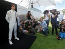 Lance Stroll v centru zájmu fotograf ped závodem formule 1 v Austrálii.