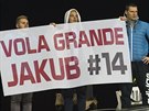 Fanouci podporují eského fotbalistu Jakuba Jankta