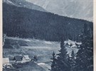Pohlednice vydaná ped rokem 1926, na které dosud chybí Modrodolská bouda....