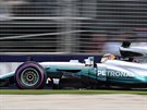 Lewis Hamilton bhem kvalifikace na VC Austrálie