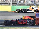 Daniel Ricciardo ze stáje Red Bull nedokonil Velkou cenu Austrálie.