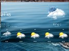 Poasí Clock & Weather se skládá z klasické aplikace a widgetu.