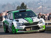 Jan Kopeck se svoj fabi pi Valask rallye