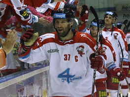 Hokejisté Olomouce po posledním utkání sezony.