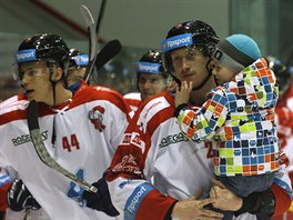 Hokejisté Olomouce po posledním utkání sezony.
