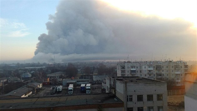 Požár muničního skladu u města Balakleja (23. března 2017)