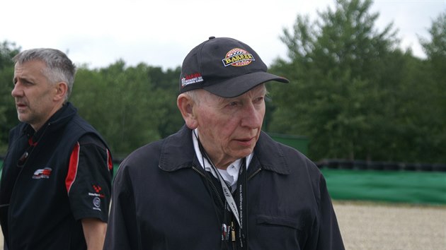 John Surtees při návštěvě na brněnském Masarykově okruhu
