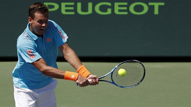 Tom Berdych na turnaji v Miami