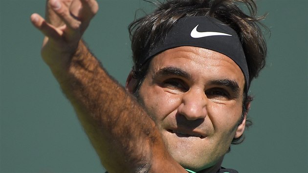 Roger Federer ve finle turnaje v Indian Wells