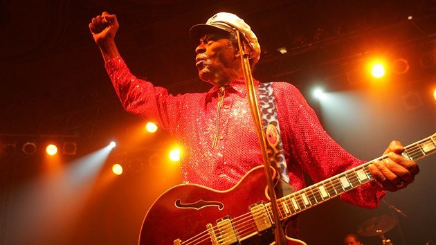 Chuck Berry v prask Lucern v roce 2005