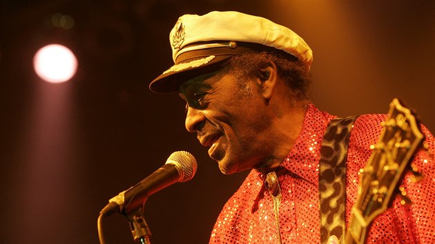 Chuck Berry v prask Lucern v roce 2005
