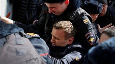 Ruská policie v Moskv zatkla vdce opozice Alexeje Navalného (26. bezna 2017)