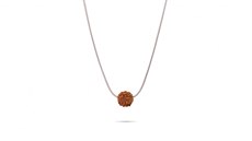 Stíbrný náhrdelník inspirovaný posvátným semínkem rudraka od perkaky Anny...